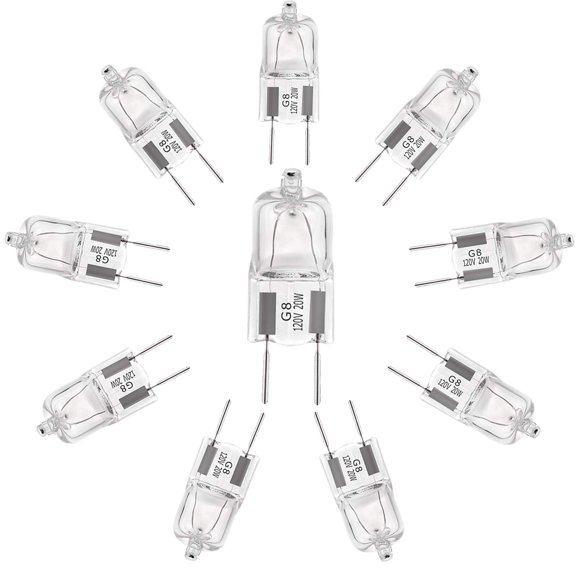 Bombillas YBEK G8 20W 120V blanco cálido 2700K paquete de 10