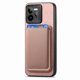 thumbnail image 3 of Funda de Cuero Magnética con Tarjetero para Realme GT 7 Pro Cubierta Delgada Rosa, 3 of 5