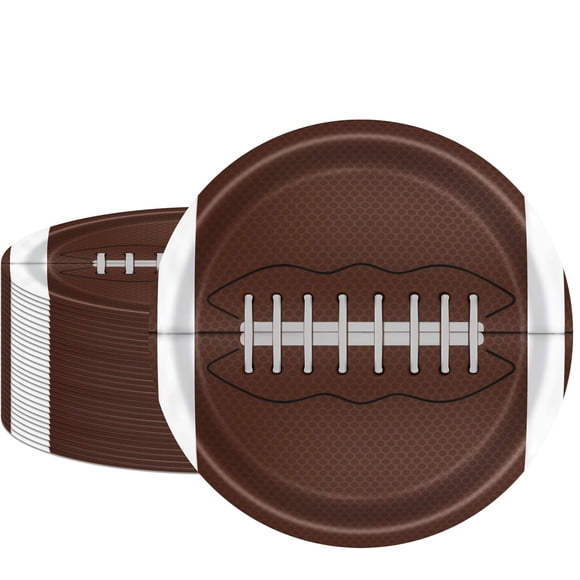 Platos desechables para fiesta de fútbol Fitoyplak, 60 piezas, 18 cm