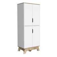 Fmfurniture - Mueble Alacena 4 Puertas Fm-001B Blanco