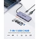 thumbnail image 2 of Adaptador multipuerto de 7 puertos USB C Hub FORIDA 4K HDMI 100 W PD, 2 of 7
