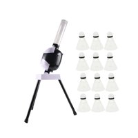 Magideal - Máquina Automática Para Servir Bádminton, Entrenador De Bádminton Para Niños, Máquina Portátil Profesional Para Lanzar Pelotas, Lanzador De Bádminton Con 12 Bádmintons