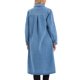 thumbnail image 3 of INSPIRE CHIC Vestido de Mujer Denim con Botones, Dobladillo Curvado, Manga Larga, Midi, Camisa de Mezclilla, Talla L, Azul Claro, 3 of 6