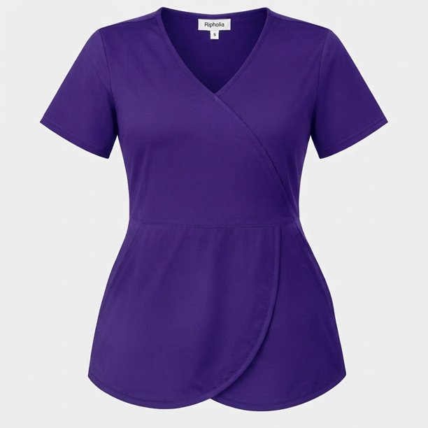 Delantal Mujer Tulipán elasticado SIN CIERRE. Morado - Art. TULIPAN-SC-4
