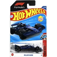 Mattel - Auto Fundido A Presión Hot Wheels Williams Racing [Azul], Track Aces 1/5, 59/250, Escala 1:64