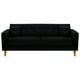 thumbnail image 1 of Sofa New Retro 3CG Felpa 04 Negro, 1 of 6