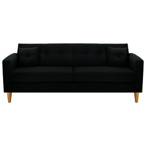 Bodevir - Sofa New Retro 3Cg Felpa 04 Negro