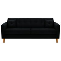 Bodevir - Sofa New Retro 3Cg Felpa 04 Negro