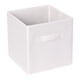 thumbnail image 1 of Cubo de almacenamiento de tela REGALWOVEN con asa, contenedor de almacenamiento para estantes de armario, cesta de almacenamiento plegable para organizar ropa y libros blanco 11*10.6*10.6in, 1 of 7