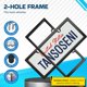 thumbnail image 2 of Marco para Placa de Matrícula TansoSeni de Fibra de Carbono 6x12" Pack de 2, 2 of 7
