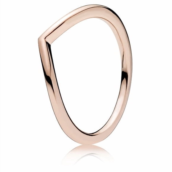 Anillo Pandora Shining Wish Wishbone En Pandora Rose