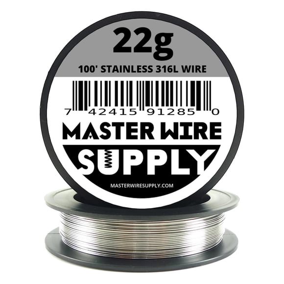 Alambre de acero inoxidable 316L 30 m calibre 22 – Master Wire Supply