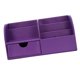 thumbnail image 4 of Decoración de escritorio caja de almacenamiento papelería organizador lápiz portalápiz púrpura, 4 of 5