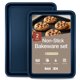 thumbnail image 1 of Set de bandejas para hornear galletas Bakken Swiss antiadherentes de acero al carbono, 2 piezas, 1 of 9