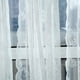 thumbnail image 3 of Cortinas transparentes de 180 cm de largo para ventana, 1 panel con estampado floral, elegantes paneles de gasa para dormitorio y sala de estar (140 x 180 cm, blanco), 3 of 6