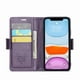 thumbnail image 2 of CaseMe tipo cartera iPhone 11 con cierre magnético, RFID, tarjetero, soporte, carga inalámbrica, 2 of 5