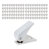 Ioensy - Punzón De Vuelo De Dardo Portátil Con Anillos O Retenedor De Dardos Punzón De Golpe De Vuelo De Dardo Y 100 Anillos