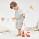 thumbnail image 5 of Pull Toy Hape Walk-A-Long Cachorro para niños pequeños, color rojo y naranja, 5 of 6
