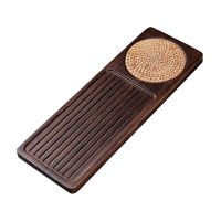 Bothyi - Bandeja De Servicio De Té De Madera De Bambú Tradicional Para Viaje Nogal S