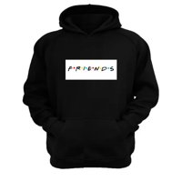 Genérico - Polerón Canguro Friends Negro Talla M Unisex