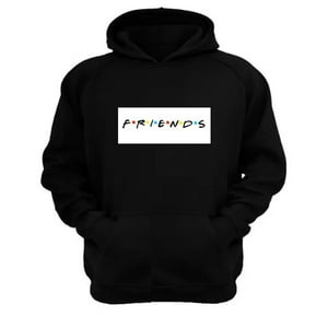 Genérico - Polerón Canguro Friends Negro Talla Xl Unisex