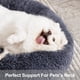 thumbnail image 5 of Cama ortopédica MIXJOY para mascotas, redonda, lavable, gris y azul, 5 of 7