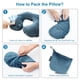 thumbnail image 5 of Almohada inflable de viaje para cuello Keemall en forma de U, lavable, 5 of 8