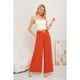 thumbnail image 1 of Pantalon Palazzo Algodon Mujer Tipo Lino Bota Ancha Hebilla 3006, 1 of 4