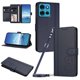 thumbnail image 1 of Funda Cartera Trébol para Motorola Moto G75 5G con Ranuras Tarjetas y Carga Inalámbrica Azul oscuro, 1 of 6