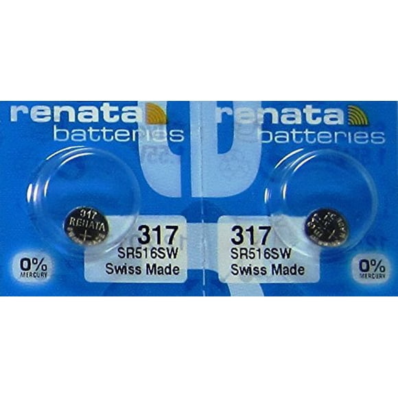 Pilas Renata 317 SR516SW Óxido de Plata 2 Unidades
