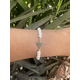 thumbnail image 3 of Pulsera nudo brujas plata fina con perlas, 3 of 3