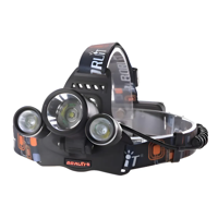 Genérico - Linterna Frontal 5000 Lumenes Led Minero Linterna Negro Luz Bordó