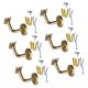 thumbnail image 4 of 6 Piezas De Soporte De Barandilla De Acero Inoxidable Para Escaleras De Pasillo, Soportes De Pasamanos De 6 Cm X 6 Cm, Curva Fija, 4 of 5