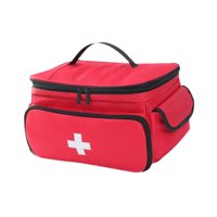 Magideal - Bolsa De Primeros Auxilios Vacía, Bolsa De Suministros De Emergencia, Bolsa De Almacenamiento Multifuncional Portátil, Organizador De Kit De Emergenci