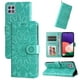 thumbnail image 1 of Funda tipo cartera FOXDOCK para Samsung Galaxy A22 5G , diseño girasol en relieve, cuero PU, cierre magnético, soporte y tarjetero, 1 of 5