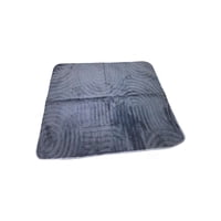 Genérico - Alfombra 150X200 Cm Texturizada Color Gris Oscuro