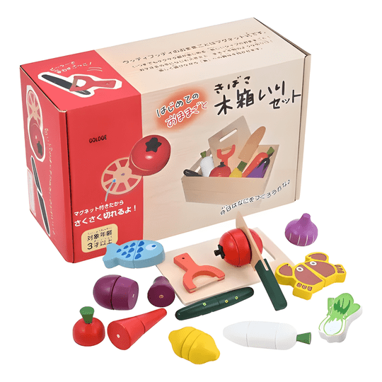 Genérico - Juego Didáctico De Madera Corta Vegetales Y Frutas Imán #1