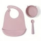 thumbnail image 5 of 3-piece Cat Series Feeding Utensils, Baby Special Food Bowl Spoon Set 1-2 Children Anti-fall Silicone Suction Bowl Baby Eating Bib Silicone Waterproof Super Soft, Food Supplement Spoon Silicone Soft, 5 of 5