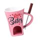 thumbnail image 3 of Taza Para Fondue De Chocolate Con Tenedor, Taza Personal Para Derretir Queso Para Fiestas Y Acampadas, Color Rosa, 3 of 5