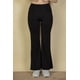 thumbnail image 1 of Pantalón Acampanado de Cintura Alta con Bolsillo Delantero Negro M, 1 of 5