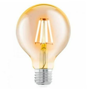 Megabright - Ampolleta Led G80 Yellow Glass E27 6W Vintage