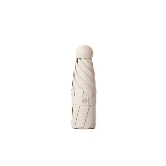 Rayos Uv Mini Paragua De Bolsillo Sombrilla Plegable 8huesos Beige