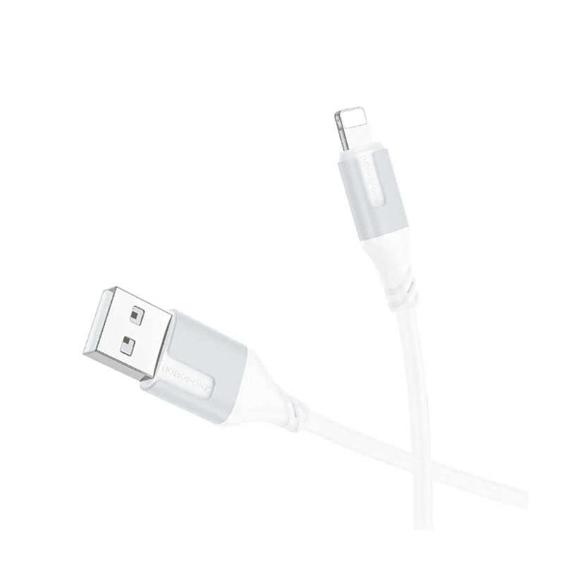 Cable Borofone Bx101 – Usb-a Para Iphone (blanco) 2.4a