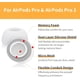 thumbnail image 3 of Puntas de espuma viscoelástica para AirPods Pro y AirPods Pro 2, funda de silicona, 3 pares de repuesto (gris, pequeño), 3 of 8