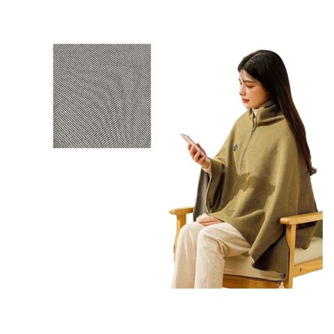 Oem - Manta Calefactora Eléctrica Multiusos Usb Tipo Poncho