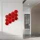 thumbnail image 5 of Espejo de pared hexagonal autoadhesivo de papel, pegatina de pared para espejo, decoración del hogar, costura, espejo de cuerpo completo, suave, 5 of 5