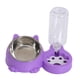 thumbnail image 2 of Juego de Agua para Gatos con Función 2 en 1 de Comida Húmeda Y Seca, Tazón de Comida de Acero Inoxidable, Dispensador de Agua Automático, Diseño Incli Violeta, 2 of 5