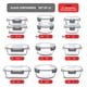 thumbnail image 3 of EATEX 24 piezas contenedores de vidrio herméticos para almacenamiento de alimentos, 3 of 9