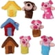 thumbnail image 2 of 8 Unids/set Los Tres Cerditos Marionetas De Dedo Rima Infantil/cuento De Hadas, 2 of 5
