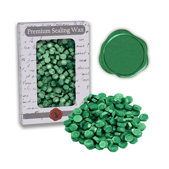 Perlas de cera de sellado Nostalgic Impressions 57 g Verde/Perla